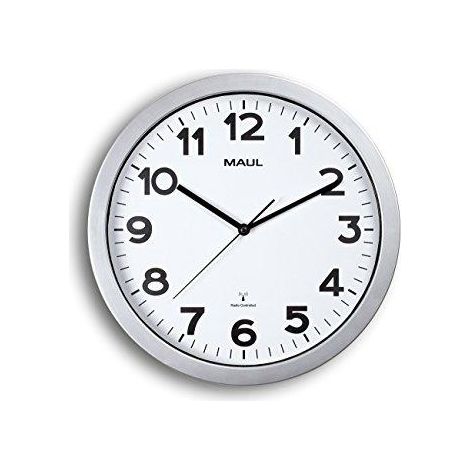 Maul Modelo Moderno Reloj de Pared Plateado 35 cm