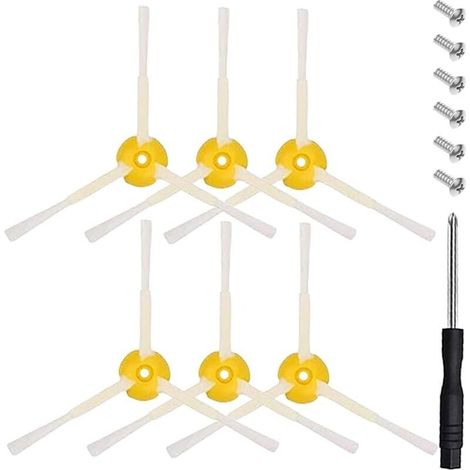 6Pcs Brosses Latrales Accessoires pour iRobot Roomba 500 600 700 800 900 Srie (1/5)