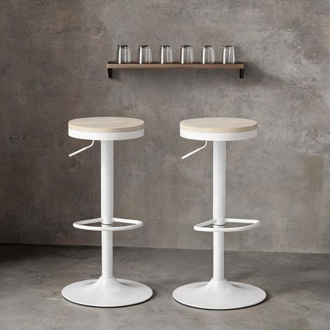 Tabouret de bar réglable de 60 à 80 cm 38,5 x 38,5 x 80 cm (1/5)