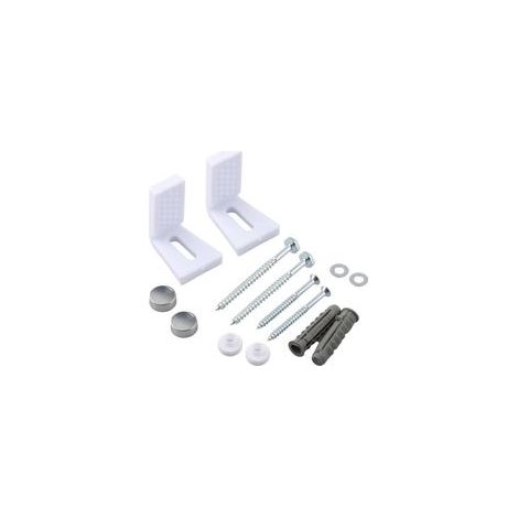 Kit Fixation WC au Sol,Vis Fixation WC, Fixation sur Pied Toilet, Kit de Fixation Cuvette WC y Compris Bouchon d'Extension, Support de Montage pour Fixation/Pièces de Rechange