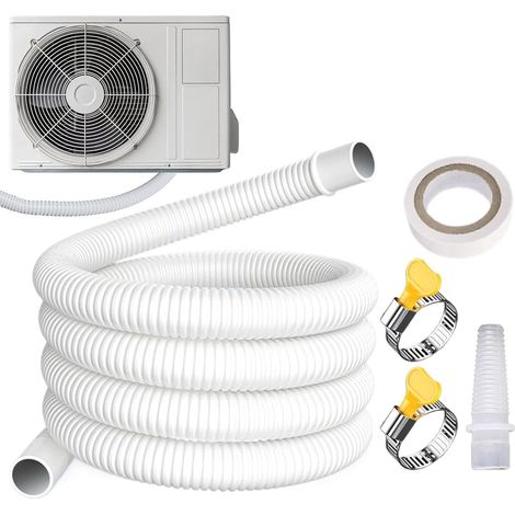 Kit de vidange climatiseur fenêtre 5 m étanche universel flexible Tuyau d'des Condensats pour Mini Split pour Maison, Bureau, Appartement, Camping-car, Commercial, Salon, Chambre, Garage (1/5)