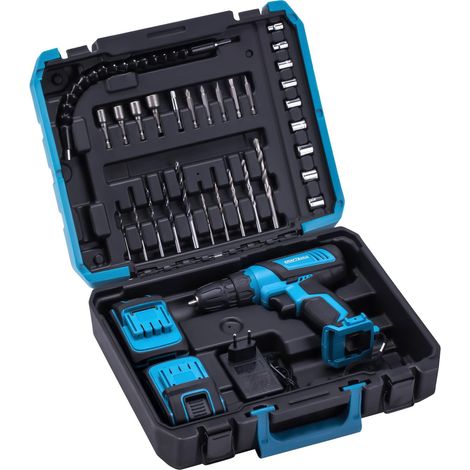 Juego de taladro-atornillador 21V 2Ah + accesorios KD3355