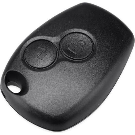 2 Coque de clé 2 boutons compatible Renault Megane, Modus, Espace, Laguna, Duster, Logan, Clio, Kangoo
