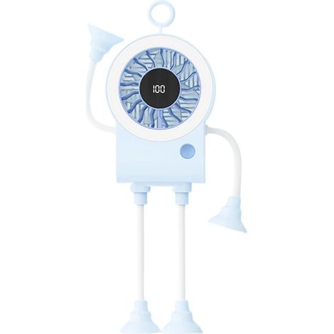 Ventilateur Rechargeable Réglable Ventouse 5 Modes 100 (1/5)
