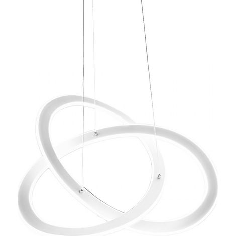 Suspension Yara S/P C 40W Led 1900Lm 3000K En Aluminium Blanc Et Silicone - Gealuce Dimmable Phase Cut+Push (1/5)