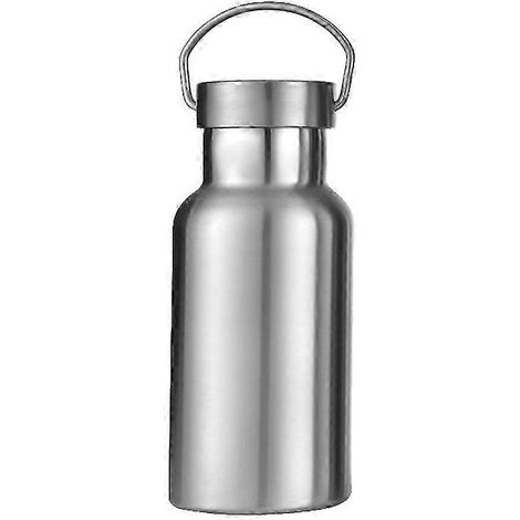Gourde isotherme en acier inoxydable 34/25/20/17/12 oz, 18/8, pour boissons chaudes et froides, double paroi, étanche (argentée (12 oz)) 2025 (1/5)