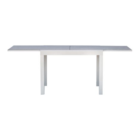 Tavolo in alluminio allungabile, piano in ceramic glass color bianco MALIGI HOME MG-FIORENZA Bianco (1/5)