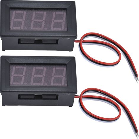 Voltmètre numérique DC 0-99,9V avec affichage LED 0,56 pouces, 3 fils, module de mesure bleu/rouge (1/5)