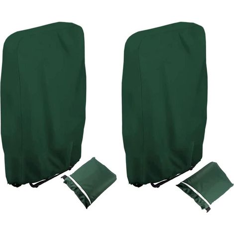 2er Set Klappstuhl Schutzhülle 110x71x34cm, 420D Oxford, wasserdicht, winddicht (1/5)