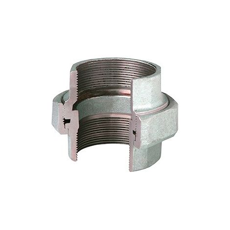 340 - Bocchettone diritto FF 2" conico in ghisa zincata 34025008