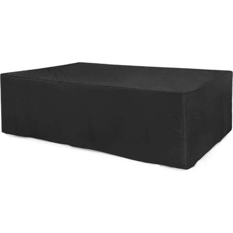 Funda rectangular para muebles de jardín,Funda para mesa de patio,Funda para banco de jardín,14014090cm,Oxford 210D,Negro,Resistente al polvo (1/5)