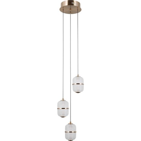 Lámpara colgante LED Alani color oro ALU italux PND-34375-3-HBR (1/4)
