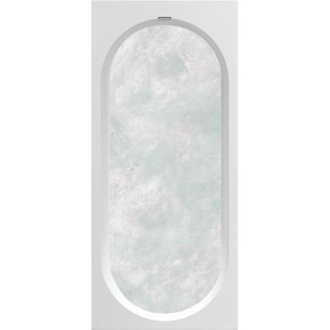Vasca da bagno VB Oberon 2.0 181 1800x800x625mm rettangolare con sistema AE TP1 Bianco Alpino
