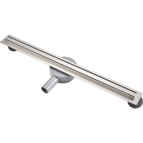 Caniveau de Douche 360°,80cm Caniveau Douche Italienne en Acier Inoxydable,Douche Italienne Complète Siphon à Bloqueur D'odeurs et Filtre à Cheveux (1/5)