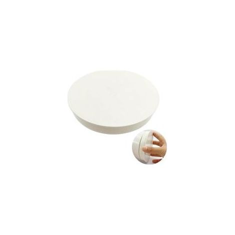 Bouchon de tuyau PVC blanc DN 100-110 mm – Capuchon d’extrémité pour conduit rond Ø100 mm – Aide à l’étanchéité, protection contre les odeurs et les nuisibles – Installation facile pour ventilation (1/4)