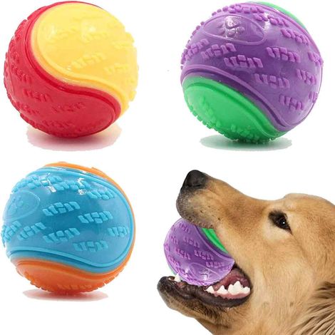 1 Jouet pour chien, interactive, Fonction couineur, Nettoyage des dents, Matériau durable, Intérieur et extérieur (1/5)