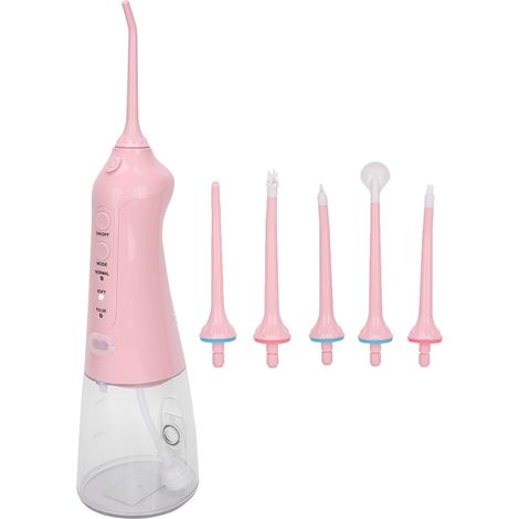 Nettoyeur de dents à jet dentaire, hydropulseur électrique portable, étanche IPX7 (1/5)