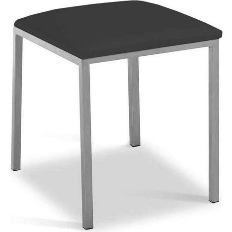 Pack 4 taburetes bajos de cocina o comedor acabado negro, 40 cm(alto)33 cm(ancho)33 cm(largo) (1/2)