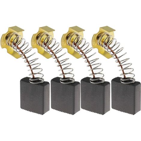 4 Paires de Balais de Charbon 7x17x17mm Compatibles avec Rexon M2500A Scie à Onglet Pièces de Rechange pour Accessoires d'outils Électriques