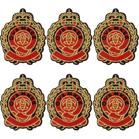6pcs Patches Fashionable Badge Style Cloth Sticker DIY Accessories for Hats Backpacks (1/5)