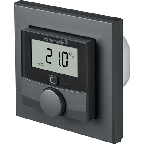 Homematic-ip Thermostat intelligent anthracite moderne LCD (1/5)