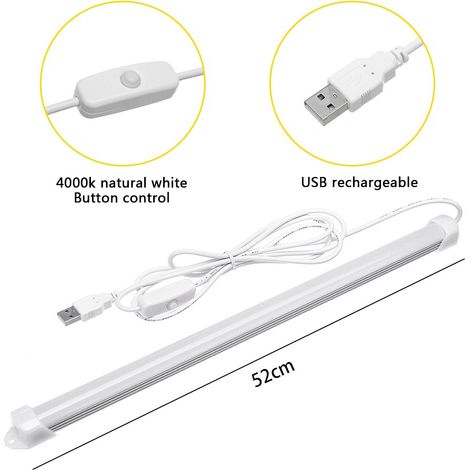 Lumière LED rechargeable USB 5V pour armoire, tiroir, placard, étagère   éclairage nocturne sans fil, idéal pour cuisine et dressing   pack de 2.