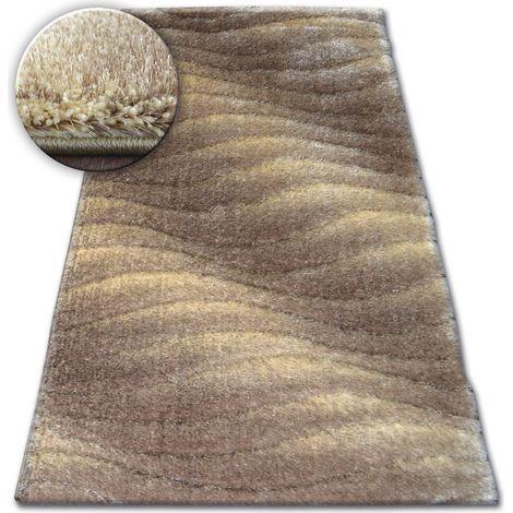 Teppich Shaggy SPACE 3D B222 hellbraun brown 120x170 cm