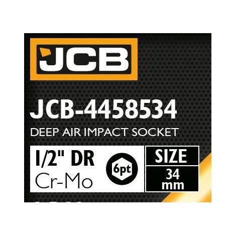 Adaptador de impacto profundo 1/2" 34mm (hexagonal de 6 caras)