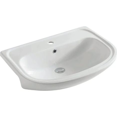 Lavabo semincasso in ceramica