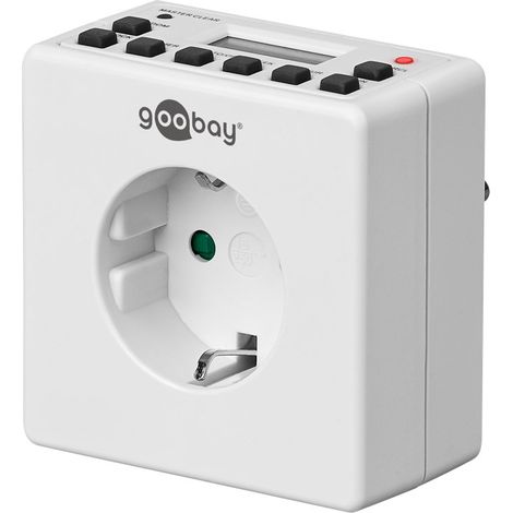 Goobay 93256 contador eléctrico Blanco Programador eléctrico diario/semanal (1/5)