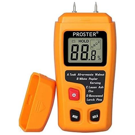 Humidimètre pour Bois RZMT-10, Humidimètre Numérique LCD, Instrument de Test et de Détection de l’Humidité du Bois, Mesure la Teneur en Humidité du Papier Peint, du Carton, du Bois de Chauffage et du (1/5)