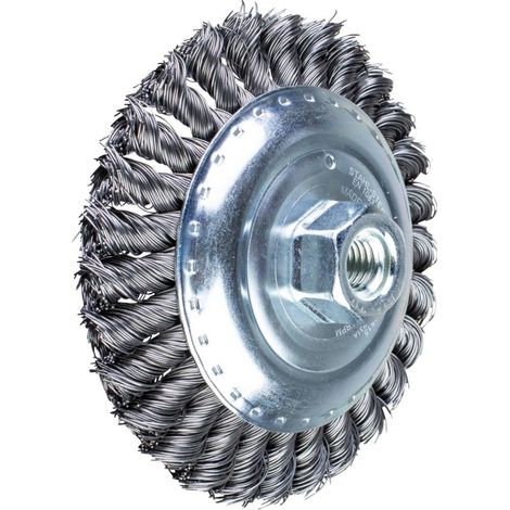 PFERD TOOLS Spazzola conica KBG Ø 125 x 15 mm M14 filo in acciaio Ø 0,50 per smerigliatrice angolare POS KBG 12515/M14 (1/5)