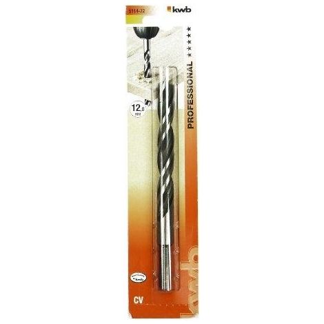Broca madera kwb 12 mm largo 151 mm negro