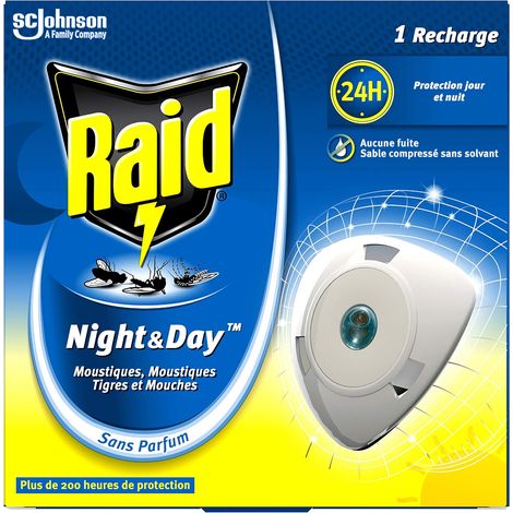 Electrique Night&Day Recharge Mouches Moustiques/Tigres 240 Heures - Lot de 3 (1/5)