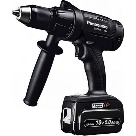 Perceuse visseuse percussion 57 Nm 18 vitesses sans fil 18V - 5,0 Ah Li-Ion Panasonic - EY7950LJ2S - Alsafix (1/2)