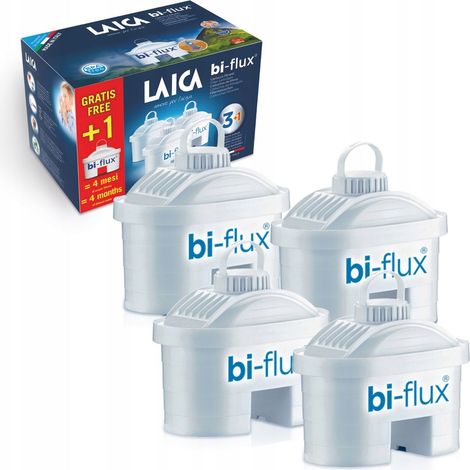 Laica BI-flux Universal-Filterkartusche für Wasserkrüge, 4 Stück (1/5)