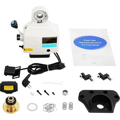 X-Axis Feed-Fräsen 220V Fräsmaschinen Frästischvorschub Tischvorschub Werkzeugsatz Power Tabelle Feed Vorschubgerät für bridgeport Fräsmaschine Frästischvorschub 135 lb