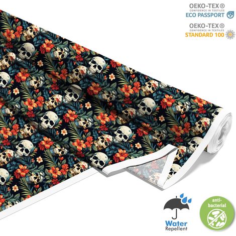 TESSUTI DECORATIVI PER ESTERNI OXFORD - Motivo Teschio I DX4909 (1/5)