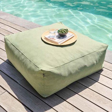 MIXI Kaktusgrüner Pouf OVIALA