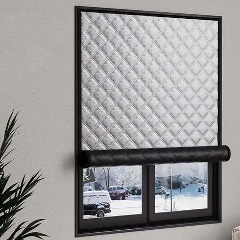 Film isolant auto-adhésif pour fenêtres d'hiver, film d'isolation thermique pour fenêtres d'hiver, (largeur 120 cm x 150 cm) (1/3)