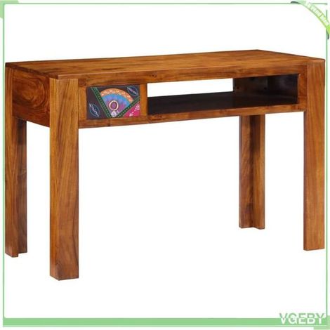Bureau - ABI - Bois d'acacia massif - 110 x 50 x 73 cm - 1 tiroir - Durable (1/5)
