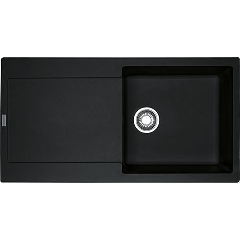 Franke Maris MRG 611-L. Tipo di lavello: Lavello montato su piano, Forma del lavandino: Rettangolare, Materiale del lavandino: Fragranito. Larghezza: 970 mm, Lunghezza:... - MRG611LNERO - 114.0157.482 (1/2)