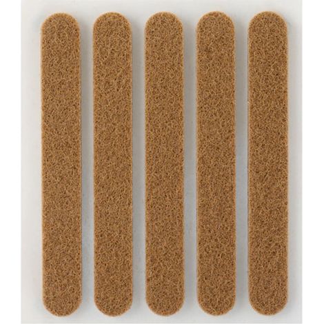 Pack de 5 feutres synthétiques adhésifs marron 95x12mm Plasfix INOFIX (1/3)