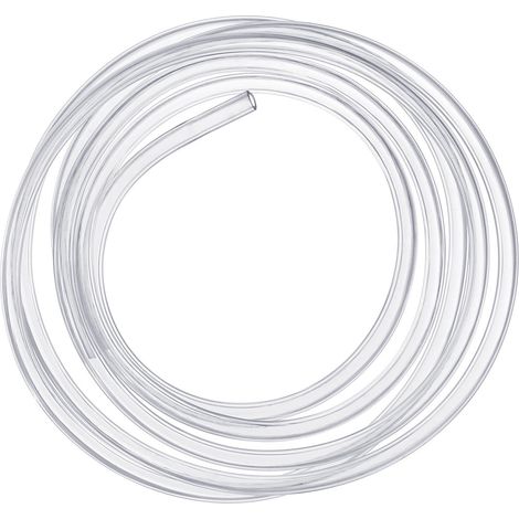 Tuyau PVC Souple Tube Plastique Transparent Tuyau Aquarium de 5 Mètres, 10 × 12mm, pour Baignoire Piscine Aquarium Pulvérisateur