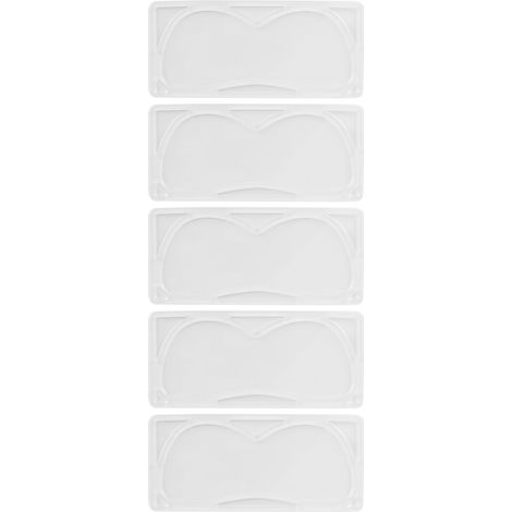 5-teiliges wiederverwendbares, transparentes Augenmasken-Formenset, tragbare Augenpflegeschale zum Selbermachen (1/5)