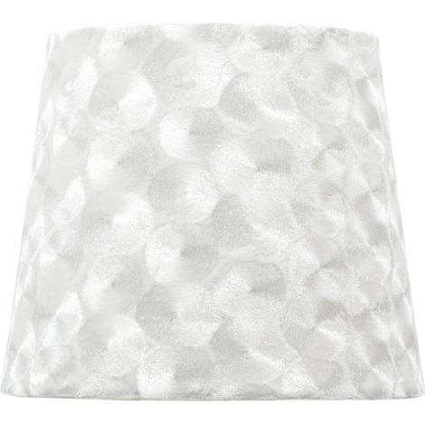 Pantalla Fatima E27 40dx20dx28htejido Blanco Nacar