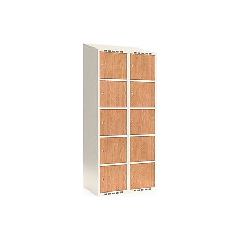 kaiserkraft  Armadietto a 5 scomparti Fydor  HPL  2 colonne 