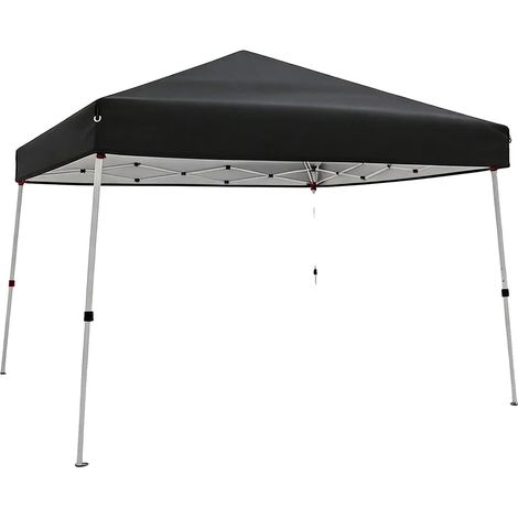 Pavillon, wasserdichtes Material, UV-Schutz, schwarz (1/2)