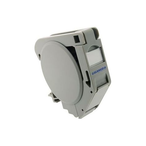 Gigamedia RJDINCAT6A RJ45 DIN rail module, shielded CAT6A, STP