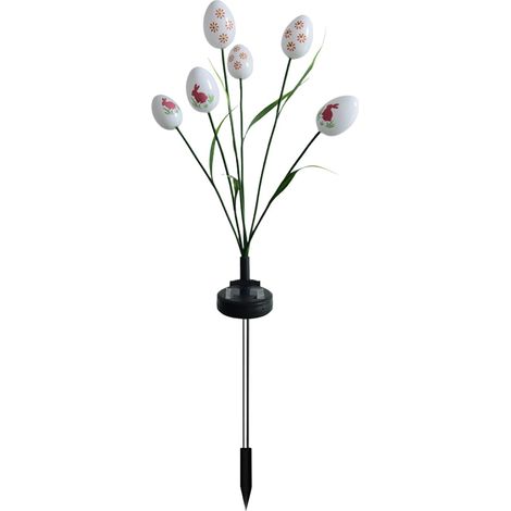 Luminaire Solaire Œuf De Pâques - Étanche - LED Pour Extérieur - Jardin - 2 Pièces (1/5)